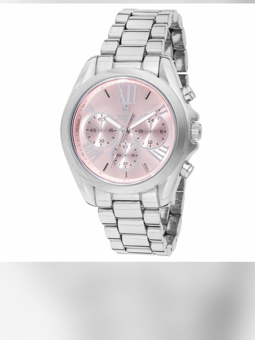 Invicta Stainless Steel Women's Chronograph Watch with Pink Dial